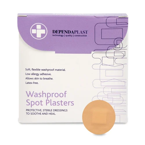 Dependaplast Washproof Spot Plasters 2 cm Box of 100