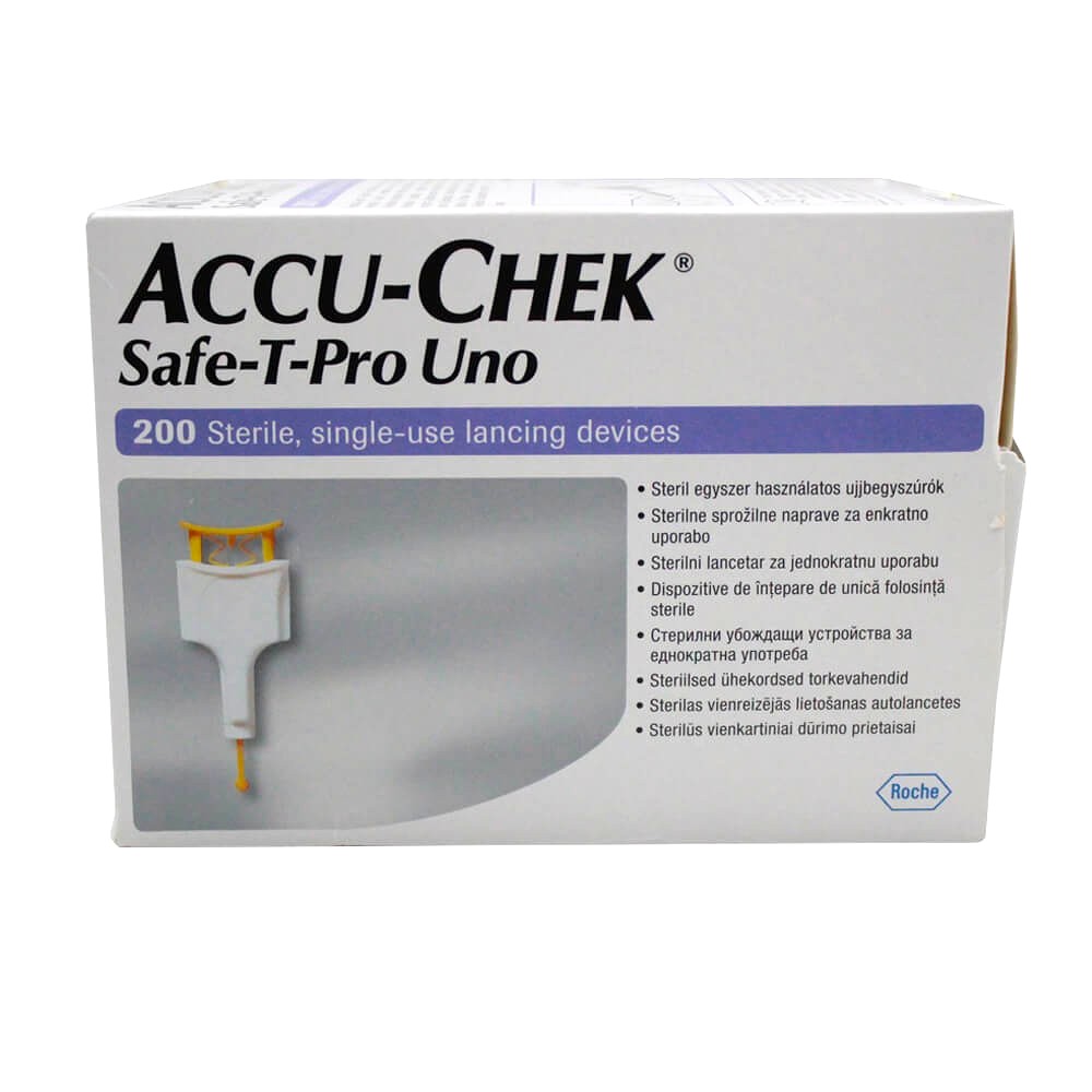 Accu-Chek Safe-T-Pro Uno Lancets Pack of 200