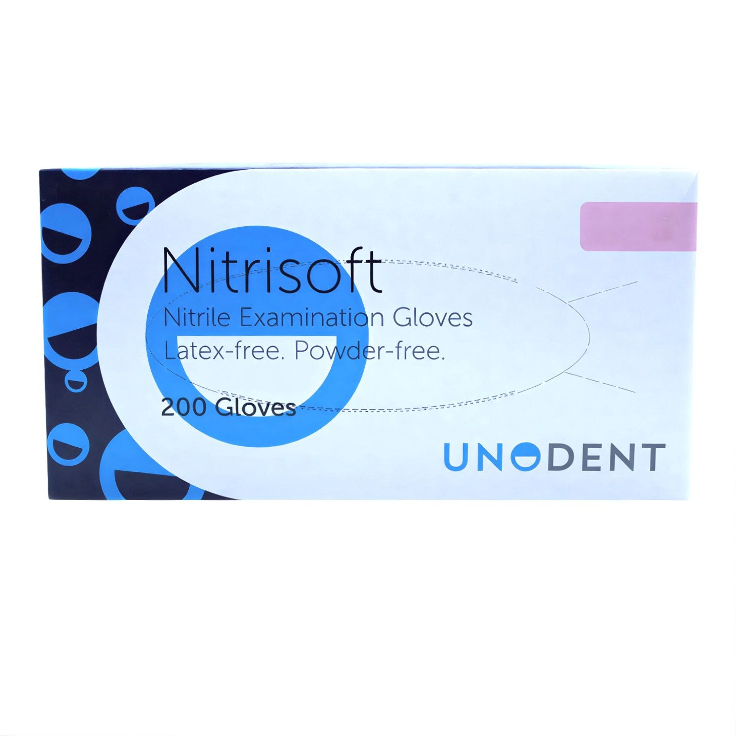 UnoDent Nitrisoft Blue Nitrile Powder Free Gloves Pack of 200