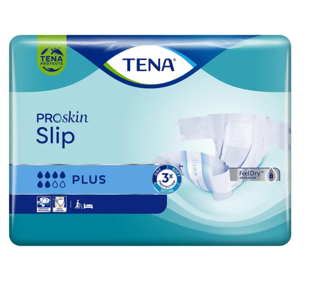 TENA ProSkin Slip Plus Adult Nappies Pack of 30 | Various Sizes