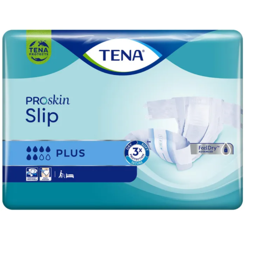 TENA ProSkin Slip Plus Adult Nappies Pack of 30