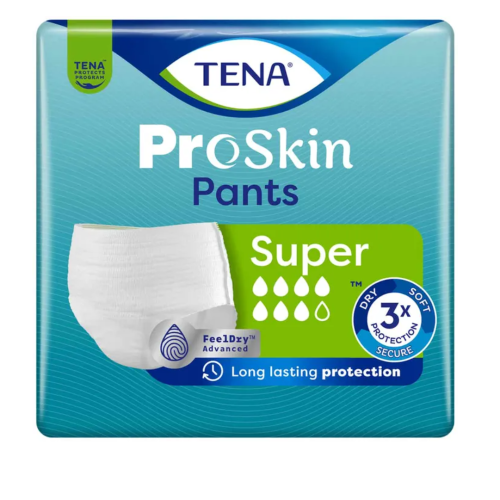 TENA ProSkin Pants Super Incontinence Pants Pack of 12