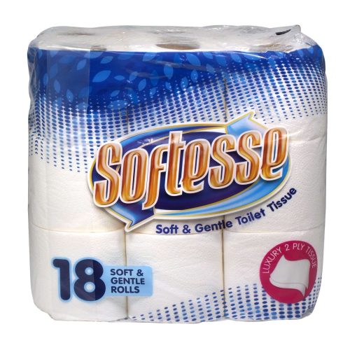 Softesse Toilet Roll 2 Ply White Pack of 54 Rolls