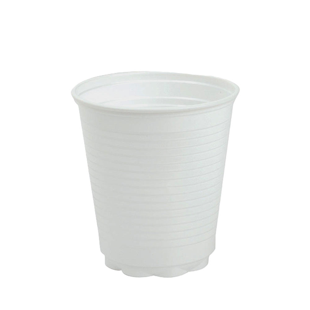 UnoDent Plastic Cups Squat 180ml White Pack of 2000