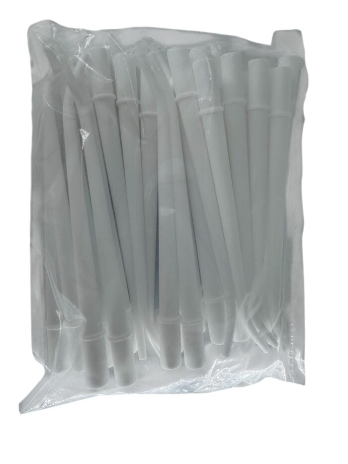 Surgical Aspirator Tips 11mm, White 1/8" Diameter (Pack of 25) - Image 2