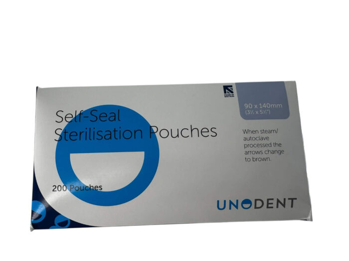 Sterilisation Pouches 90 x 140 mm (3.5" x 5.5") (Box of 200)