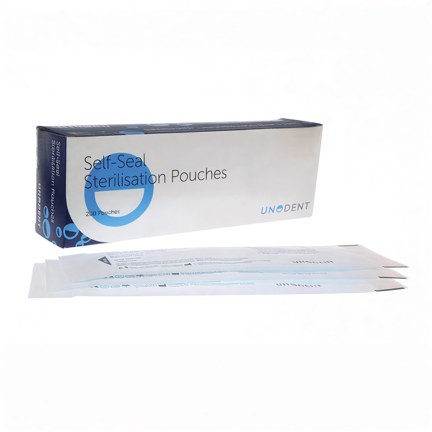 UnoDent Sterilisation Pouches Pack of 200 1 UnoDent Sterilisation Pouches Pack of 200