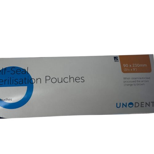 Sterilisation Pouches  90 x 230 mm (3.5" x 9") (box of 200)