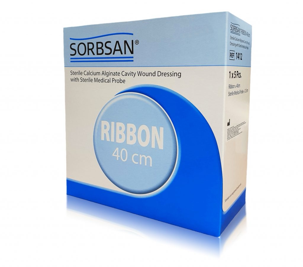 Sorbsan Ribbon Cavity Dressing with Probe 40cm (Pack of 5)