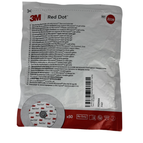 3M Red Dot Long-Term Patient Monitoring Electrodes (50 per pack)