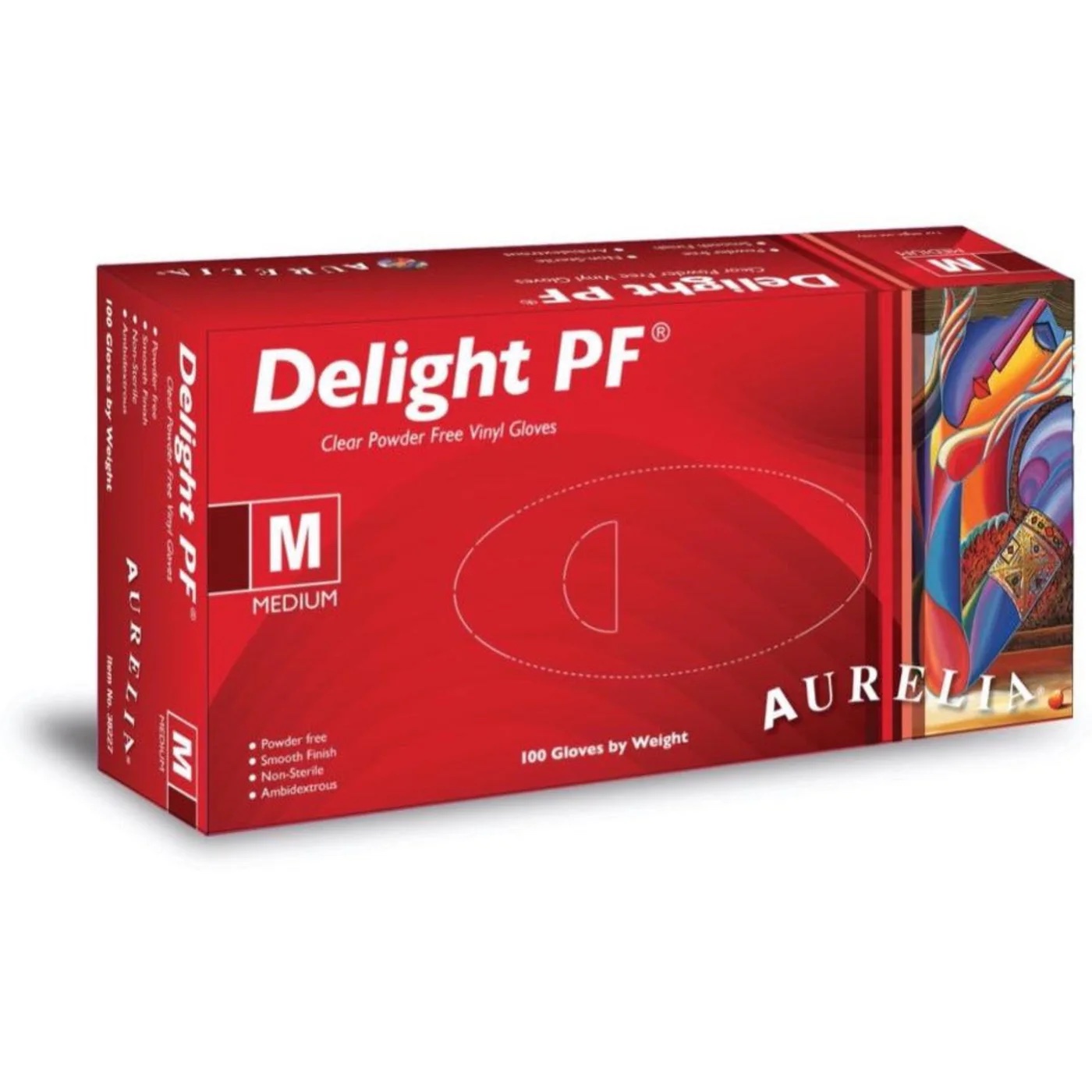 Aurelia Delight® 100 Powder-Free Vinyl Examination Gloves  (Pack of 100)