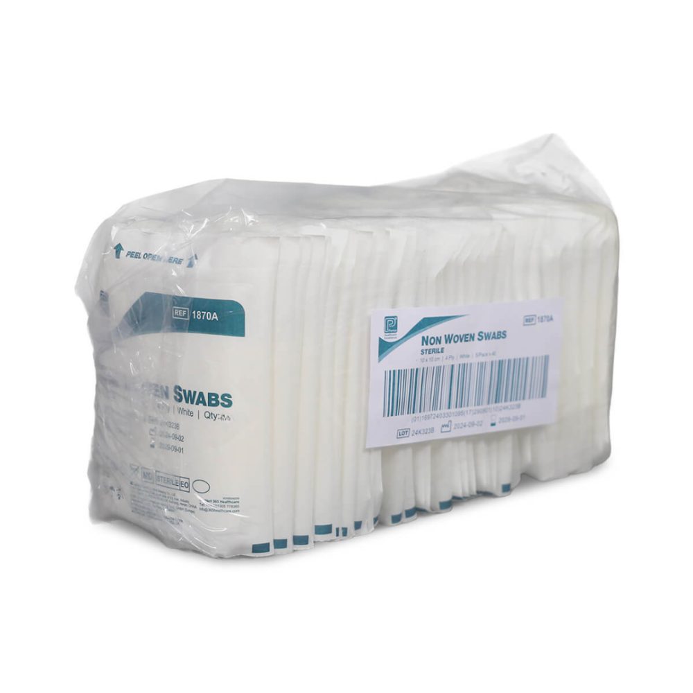 Premier Sterile Non‑Woven 4 Ply Swabs 10 × 10 cm Pack of 15