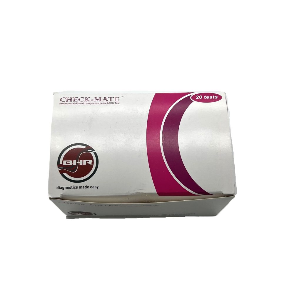 Check-Mate hCG Pregnancy Test Dip Strips Box of 20