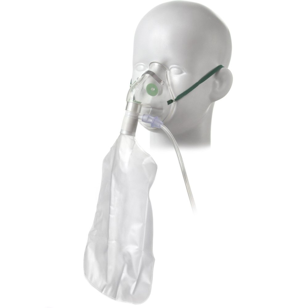 Non-Rebreathe Oxygen Mask Paediatric with Reservoir Bag and Tubing x 1