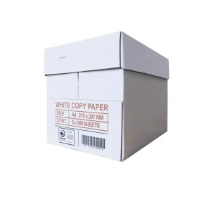 Whitebox Copier Paper A4 White 70gsm, sealed box of 5 reams