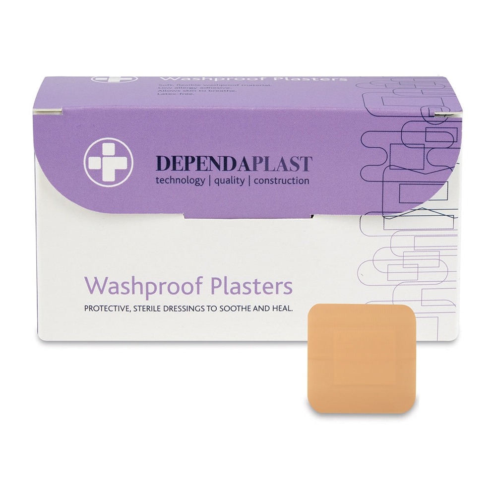 Dependaplast Washproof Plasters 4cm x 4cm (Pack of 100)