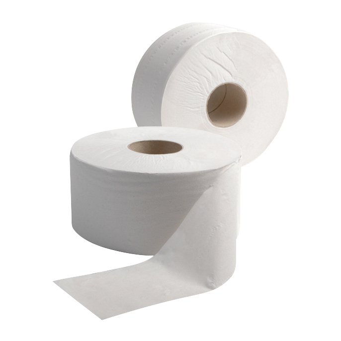 Mini Jumbo Toilet Roll 2 Ply 62mm Core 200m (Pack of 12)