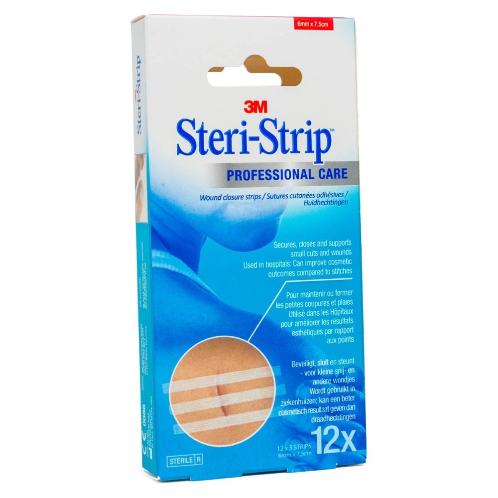 3M Steri-Strip Professional Care 6mm x 75mm (Pack of 36) packaging