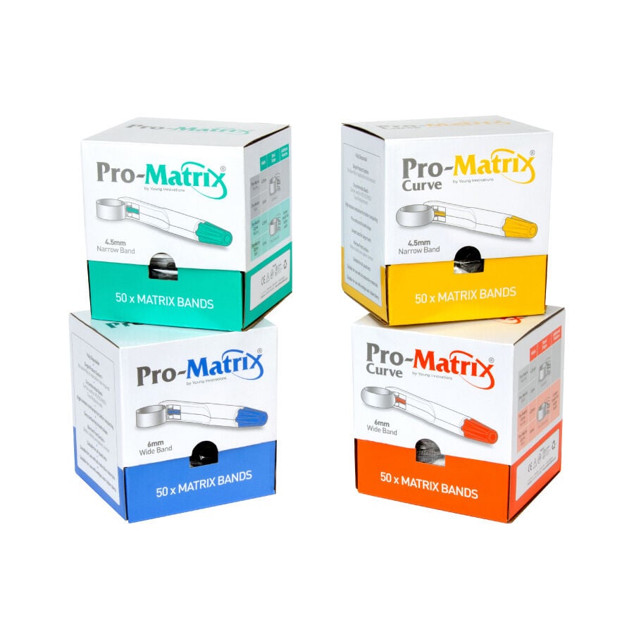 Pro-Matrix Single Use Matrix Bands Wide Blue 6mm (Box of 50)