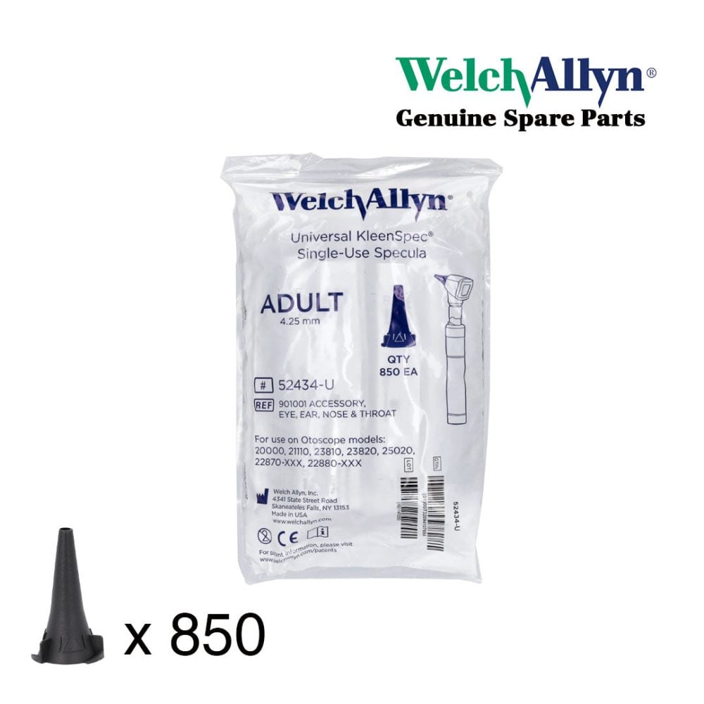 Welch Allyn KleenSpec Disposable Otoscope Specula 4.25mm (Pack of 850)