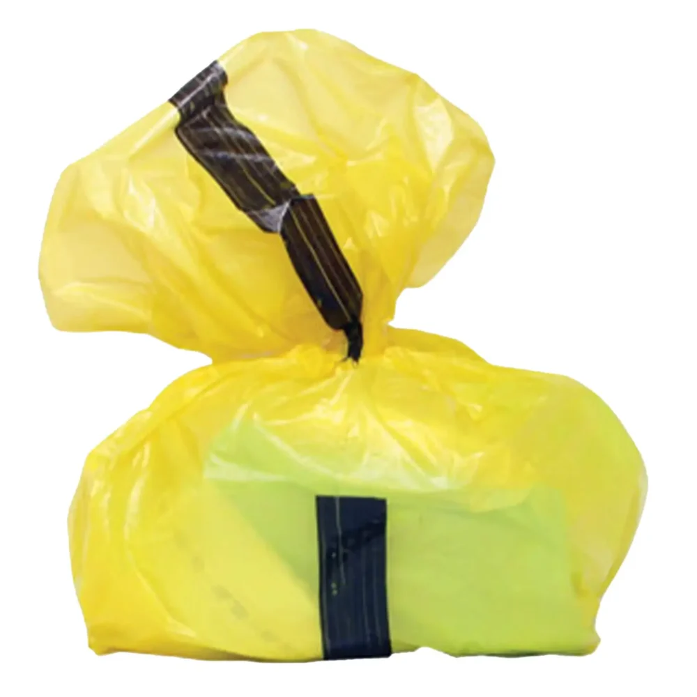 Yellow Tiger-Stripe Offensive Waste Sacks 90L (Box of 200)