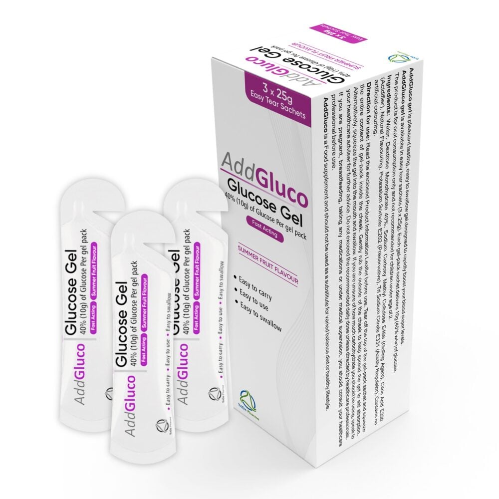 AddGluco Glucose 40% Oral Gel 25g (Pack of 3)