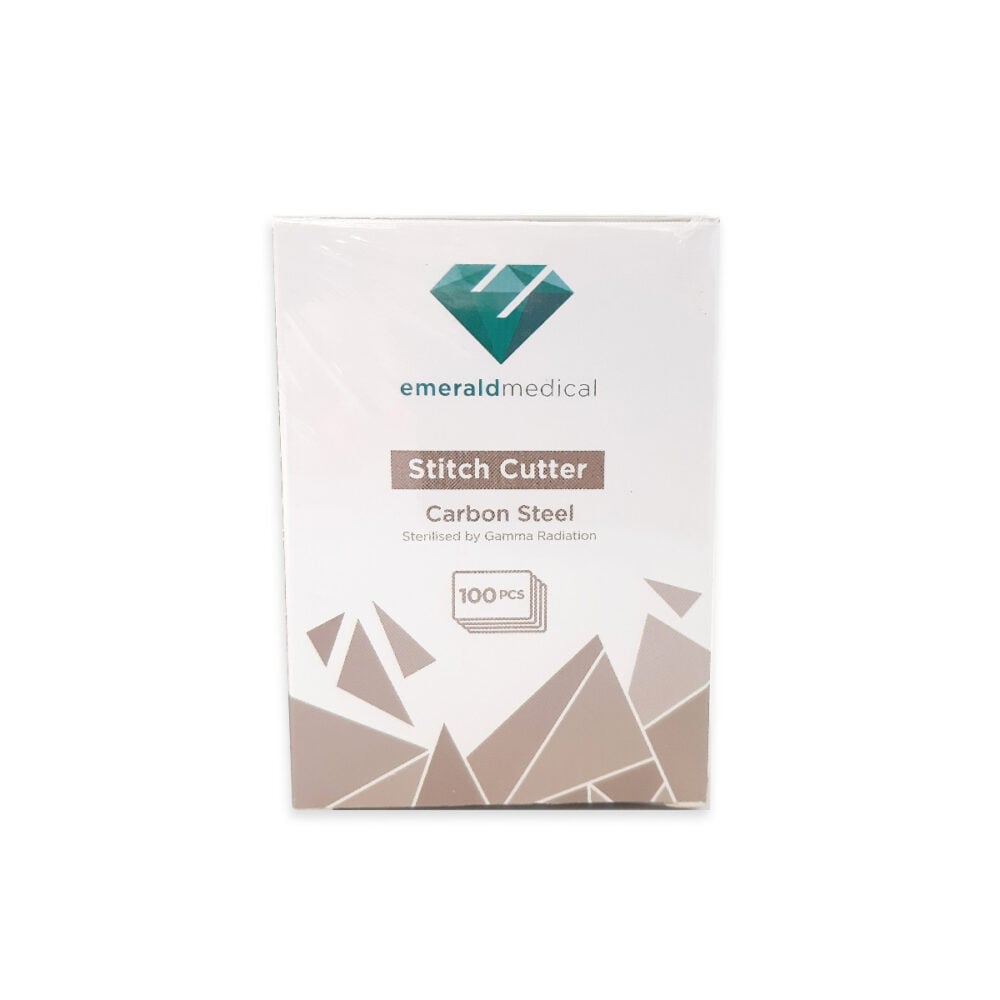 Emerald Medical stitch cutters carton, carbon steel, 100 pieces