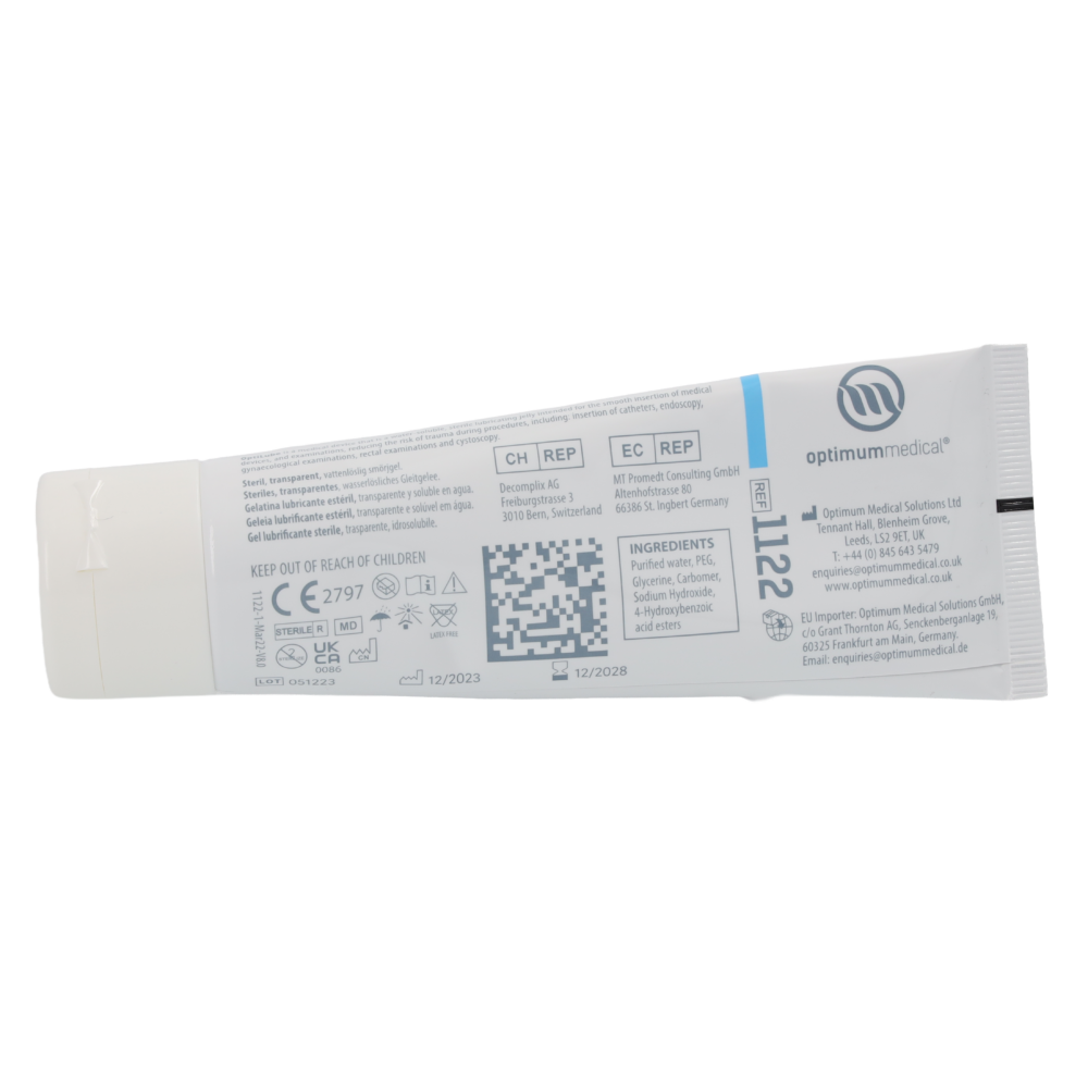 OptiLube Sterile Lubricating Jelly 82g Tube