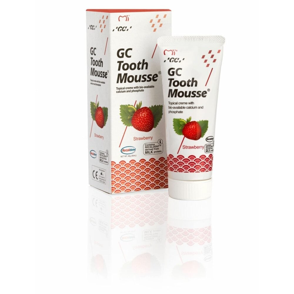 GC Tooth Mousse Strawberry 40g tube and box